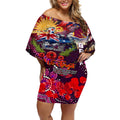 Personalised Australia Rugby Broncos ANZAC Off Shoulder Short Dress Brisbane Scratch Style