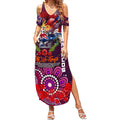 Personalised Australia Rugby Broncos ANZAC Summer Maxi Dress Brisbane Scratch Style