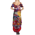 Personalised Australia Rugby Broncos ANZAC Summer Maxi Dress Brisbane Scratch Style