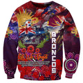 Personalised Australia Rugby Broncos ANZAC Sweatshirt Brisbane Scratch Style
