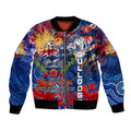 Personalised Australia Rugby Bulldogs ANZAC Bomber Jacket Canterbury-Bankstown Scratch Style