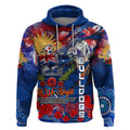Personalised Australia Rugby Bulldogs ANZAC Hoodie Canterbury-Bankstown Scratch Style