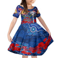 Personalised Australia Rugby Bulldogs ANZAC Kid Short Sleeve Dress Canterbury-Bankstown Scratch Style