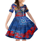 Personalised Australia Rugby Bulldogs ANZAC Kid Short Sleeve Dress Canterbury-Bankstown Scratch Style