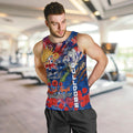 Personalised Australia Rugby Bulldogs ANZAC Men Tank Top Canterbury-Bankstown Scratch Style