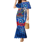 Personalised Australia Rugby Bulldogs ANZAC Mermaid Dress Canterbury-Bankstown Scratch Style
