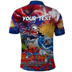 Personalised Australia Rugby Bulldogs ANZAC Polo Shirt Canterbury-Bankstown Scratch Style