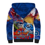 Personalised Australia Rugby Bulldogs ANZAC Sherpa Hoodie Canterbury-Bankstown Scratch Style