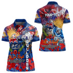 Personalised Australia Rugby Bulldogs ANZAC Women Polo Shirt Canterbury-Bankstown Scratch Style