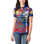 Personalised Australia Rugby Bulldogs ANZAC Women Polo Shirt Canterbury-Bankstown Scratch Style