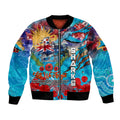 Personalised Australia Rugby Sharks ANZAC Bomber Jacket Cronulla-Sutherland Scratch Style
