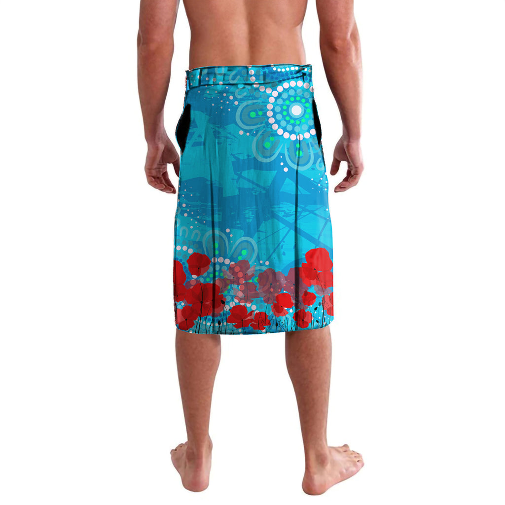 Personalised Australia Rugby Sharks ANZAC Lavalava Cronulla-Sutherland Scratch Style