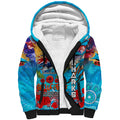 Personalised Australia Rugby Sharks ANZAC Sherpa Hoodie Cronulla-Sutherland Scratch Style