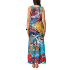 Personalised Australia Rugby Sharks ANZAC Tank Maxi Dress Cronulla-Sutherland Scratch Style