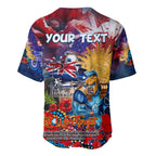 Personalised Australia Rugby Titans ANZAC Baseball Jersey Gold Coast Scratch Style