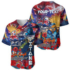 Personalised Australia Rugby Titans ANZAC Baseball Jersey Gold Coast Scratch Style