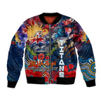 Personalised Australia Rugby Titans ANZAC Bomber Jacket Gold Coast Scratch Style