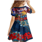 Personalised Australia Rugby Titans ANZAC Family Matching Mermaid Dress and Hawaiian Shirt Gold Coast Scratch Style