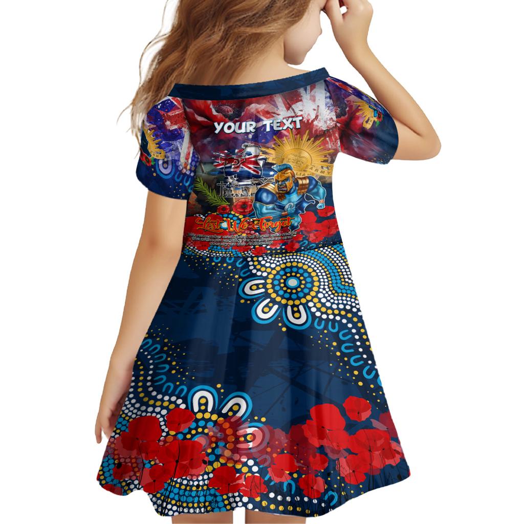Personalised Australia Rugby Titans ANZAC Family Matching Off Shoulder Maxi Dress and Hawaiian Shirt Gold Coast Scratch Style