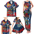 Personalised Australia Rugby Titans ANZAC Family Matching Tank Maxi Dress and Hawaiian Shirt Gold Coast Scratch Style