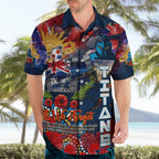 Personalised Australia Rugby Titans ANZAC Hawaiian Shirt Gold Coast Scratch Style
