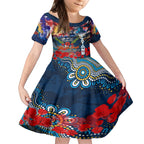Personalised Australia Rugby Titans ANZAC Kid Short Sleeve Dress Gold Coast Scratch Style