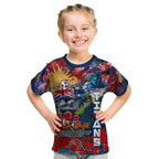 Personalised Australia Rugby Titans ANZAC Kid T Shirt Gold Coast Scratch Style