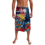 Personalised Australia Rugby Titans ANZAC Lavalava Gold Coast Scratch Style