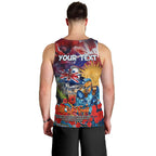 Personalised Australia Rugby Titans ANZAC Men Tank Top Gold Coast Scratch Style