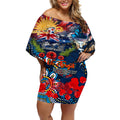 Personalised Australia Rugby Titans ANZAC Off Shoulder Short Dress Gold Coast Scratch Style