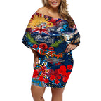 Personalised Australia Rugby Titans ANZAC Off Shoulder Short Dress Gold Coast Scratch Style