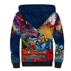 Personalised Australia Rugby Titans ANZAC Sherpa Hoodie Gold Coast Scratch Style