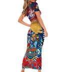 Personalised Australia Rugby Titans ANZAC Short Sleeve Bodycon Dress Gold Coast Scratch Style
