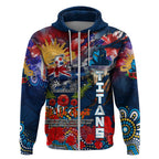 Personalised Australia Rugby Titans ANZAC Zip Hoodie Gold Coast Scratch Style