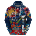Personalised Australia Rugby Titans ANZAC Zip Hoodie Gold Coast Scratch Style