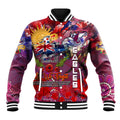 Personalised Australia Rugby Sea Eagles ANZAC Baseball Jacket Manly-Warringah Scratch Style