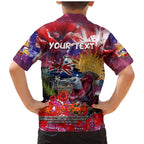 Personalised Australia Rugby Sea Eagles ANZAC Family Matching Mermaid Dress and Hawaiian Shirt Manly-Warringah Scratch Style