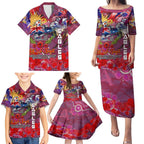 Personalised Australia Rugby Sea Eagles ANZAC Family Matching Puletasi and Hawaiian Shirt Manly-Warringah Scratch Style