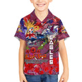 Personalised Australia Rugby Sea Eagles ANZAC Kid Hawaiian Shirt Manly-Warringah Scratch Style