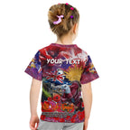 Personalised Australia Rugby Sea Eagles ANZAC Kid T Shirt Manly-Warringah Scratch Style
