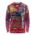 Personalised Australia Rugby Sea Eagles ANZAC Long Sleeve Shirt Manly-Warringah Scratch Style