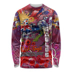 Personalised Australia Rugby Sea Eagles ANZAC Long Sleeve Shirt Manly-Warringah Scratch Style