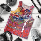Personalised Australia Rugby Sea Eagles ANZAC Men Tank Top Manly-Warringah Scratch Style