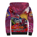 Personalised Australia Rugby Sea Eagles ANZAC Sherpa Hoodie Manly-Warringah Scratch Style