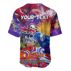 Personalised Australia Rugby Storm ANZAC Baseball Jersey Melbourne Scratch Style