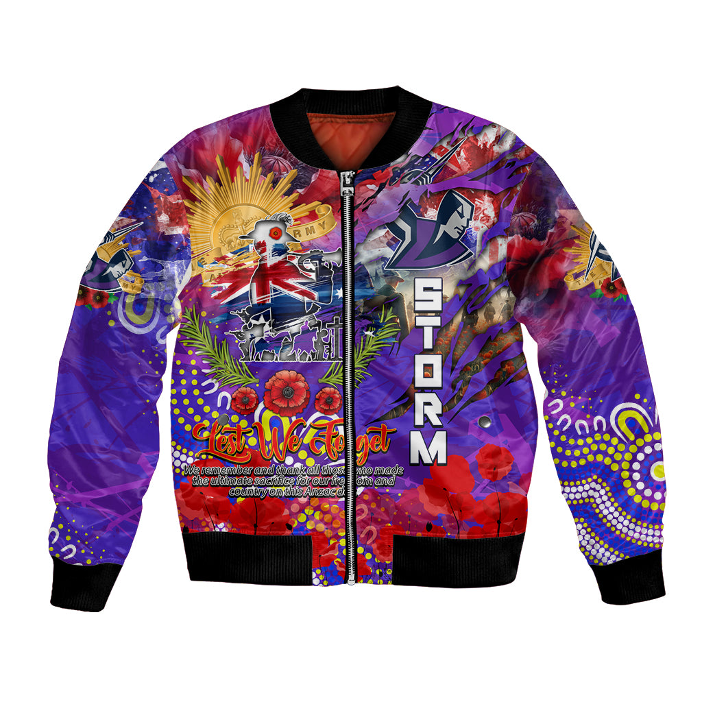 Personalised Australia Rugby Storm ANZAC Bomber Jacket Melbourne Scratch Style