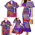 Personalised Australia Rugby Storm ANZAC Family Matching Mermaid Dress and Hawaiian Shirt Melbourne Scratch Style