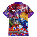 Personalised Australia Rugby Storm ANZAC Family Matching Mermaid Dress and Hawaiian Shirt Melbourne Scratch Style
