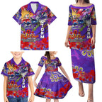 Personalised Australia Rugby Storm ANZAC Family Matching Puletasi and Hawaiian Shirt Melbourne Scratch Style