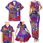 Personalised Australia Rugby Storm ANZAC Family Matching Tank Maxi Dress and Hawaiian Shirt Melbourne Scratch Style